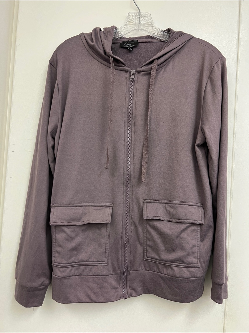 Gold Nation Performance Super Soft Zip-Up Hoodie Purple with Utility Pockets